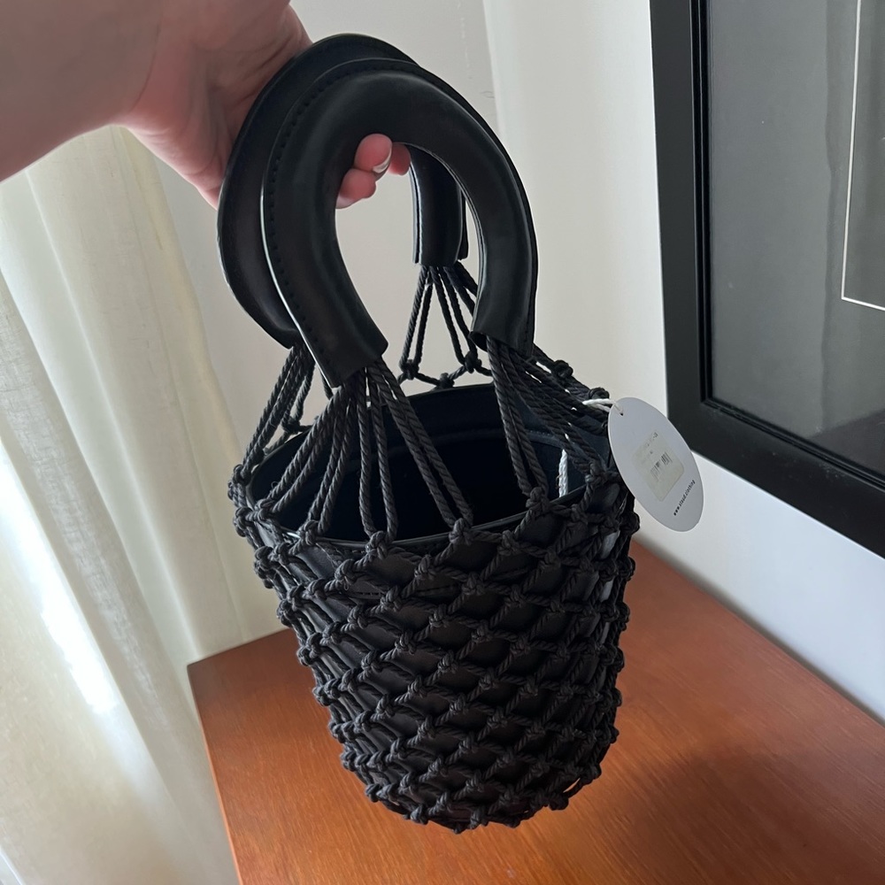 NWT - Staud Moreau Bucket Bag - Black